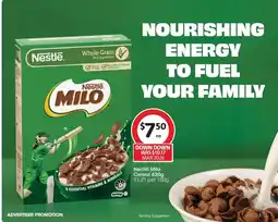 Coles Nestlé Milo Cereal offer