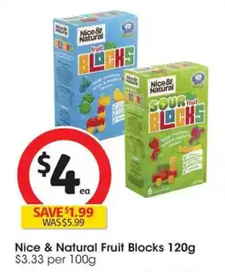 Coles Nice & Natural Fruit Blocks offer