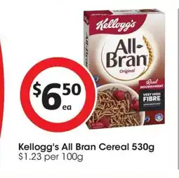 Coles Kelloggs All Bran Cereal offer