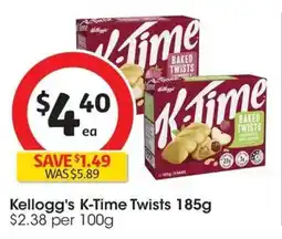Coles Kelloggs K Time Twists offer