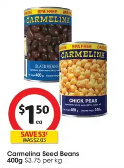 Coles Carmelina Seed Beans offer