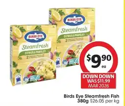 Coles Birds Eye Steamfresh Fish offer