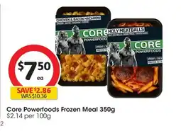 Coles Core Powerfoods Frozen Meal offer