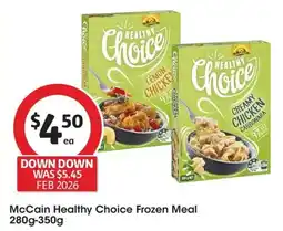 Coles McCain Healthy Choice Frozen Meal offer
