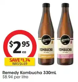 Coles Remedy Kombucha offer