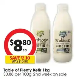 Coles Table of Plenty Kefir offer
