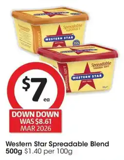 Coles Western Star Spreadable Blend offer