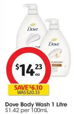 Coles Dove Body Wash offer