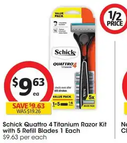 Coles Schick quattro offer
