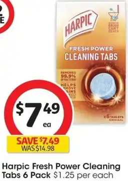 Coles Harpic Fresh Power Cleaning Tabs offer