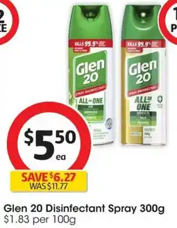 Coles Glen 20 Disinfectant Spray offer