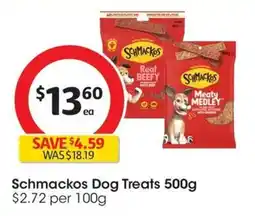 Coles Schmackos Dog Treats offer