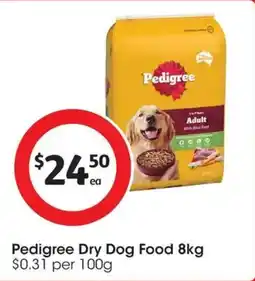 Coles Pedigree Dry Dog Food offer