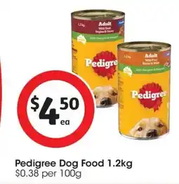 Coles Pedigree Dog Food offer