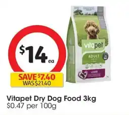 Coles Vitapet Dry Dog Food offer