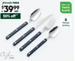 Harris Scarfe Luna 24 Piece Cutlery Set offer