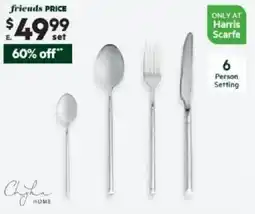 Harris Scarfe Zurich 24 Piece Cutlery Set offer