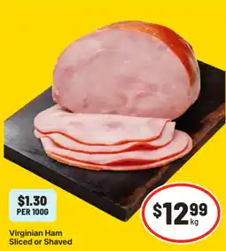 IGA Virginian Ham Sliced or Shaved offer