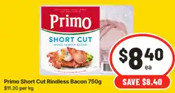 IGA Primo Short Cut Rindless Bacon offer