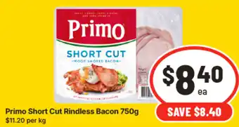 IGA Primo Short Cut Rindless Bacon offer