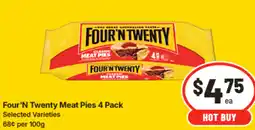 IGA Four 'N Twenty Meat Pies offer