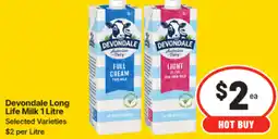 IGA Devondale Long Life Milk offer