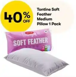 BIG W Tontine Soft Feather Medium Pillow offer