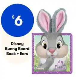 BIG W Disney Bunny Board Book + Ears offer