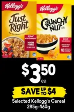 Drakes Selected Kelloggs Cereal offer