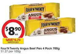 Coles Four N Twenty Angus Beef Pies offer