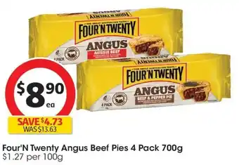 Coles Four N Twenty Angus Beef Pies offer