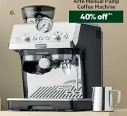 Harris Scarfe La Specialista Arte Manual Pump Coffee Machine offer