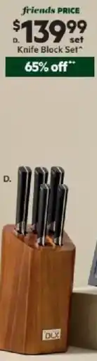 Harris Scarfe SWISS DIAMOND Premium Kitchen Apex 6 Piece Knife Block offer