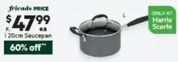 Harris Scarfe Professional Hard Anodised Saucepan offer