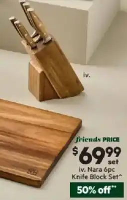 Harris Scarfe Nara 6pc Knife Block offer