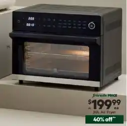 Harris Scarfe 1800W Air Fryer Oven offer