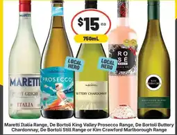 IGA Liquor Maretti Italia Range De Bortoli King Valley Prosecco Range De Bortoli Buttery Chardonnay De Bortoli Still Range offer