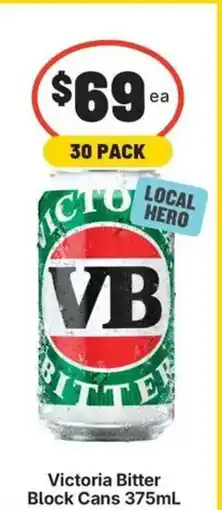 IGA Liquor Victoria Bitter Block Cans offer