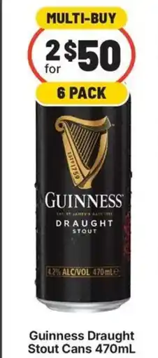 IGA Liquor Guinness Draught Stout Cans offer