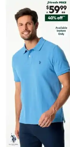 Harris Scarfe U.S. POLO ASSN. Pique Logo Polo offer