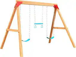 Toymate Play Ridge Deluxe Wooden Swing Set offer