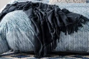 Spotlight NEW Ombre Home Weathered Coastal Throw 127 x 152cm offer