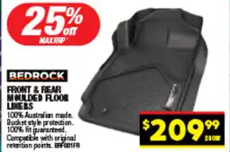 Autopro Front & rear moulded floor liners offer