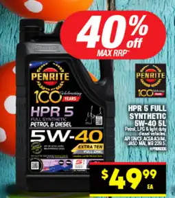 Autopro Hpr 5 full synthetic 5w 40 offer