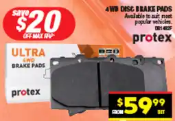 Autopro 4wd disc brake pads offer