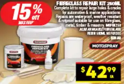 Autopro Fibreglass repair kit offer