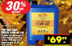 Autopro Top dog xdo diesel 15w 40 offer