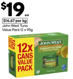 Woolworths John West Tuna Value Pack offer