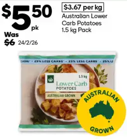 Woolworths Australian Lower Carb Potatoes offer