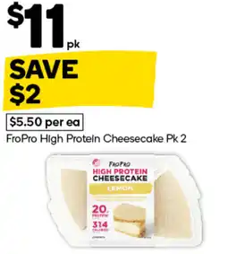 Woolworths FroPro High Protein Cheesecake offer